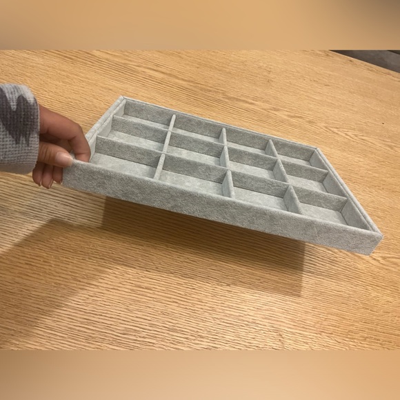 Oirlv Velvet 12 Grid Stackable Jewelry Trays Bracelet/Bangle/Watch/Earring/Ring - Picture 4 of 8